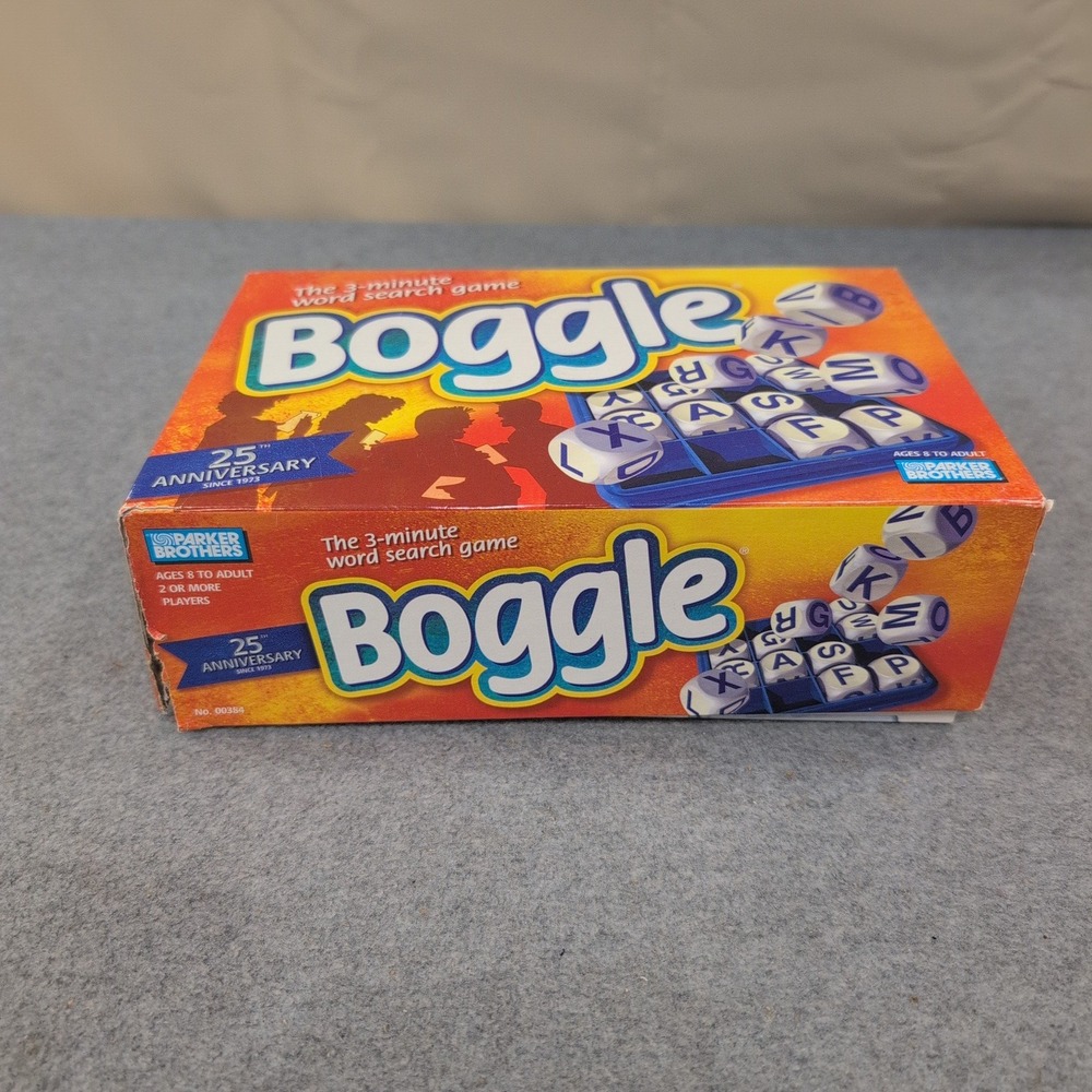 Boggle Game 25th Anniversary‎ Edition Parker Brothers Word Search 1998 00384 - Picture 3 of 6